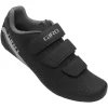 Zapatillas de ciclismo de carretera con tres velcros Giro Stylus de color blanco