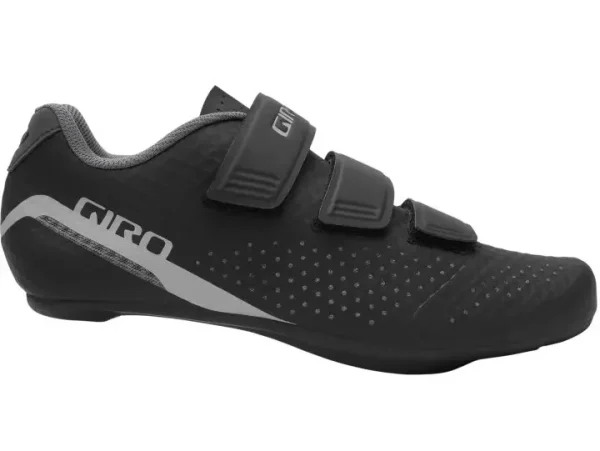 Zapatillas de ciclismo de carretera con tres velcros Giro Stylus de color blanco