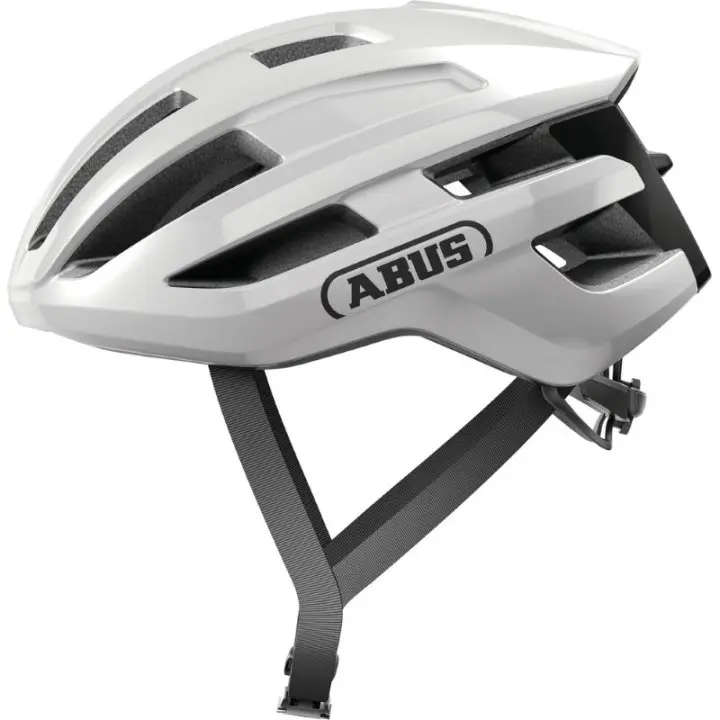 abus-91930-powerdome-shiny-white-a-1457283 Casco de ciclismo de carretera Abus Powerdome fabricado en Italia