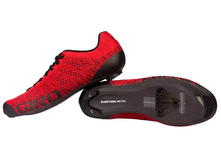 Zapatillas de carretera de tejido de punto Giro Empire E70 Knit con cordones