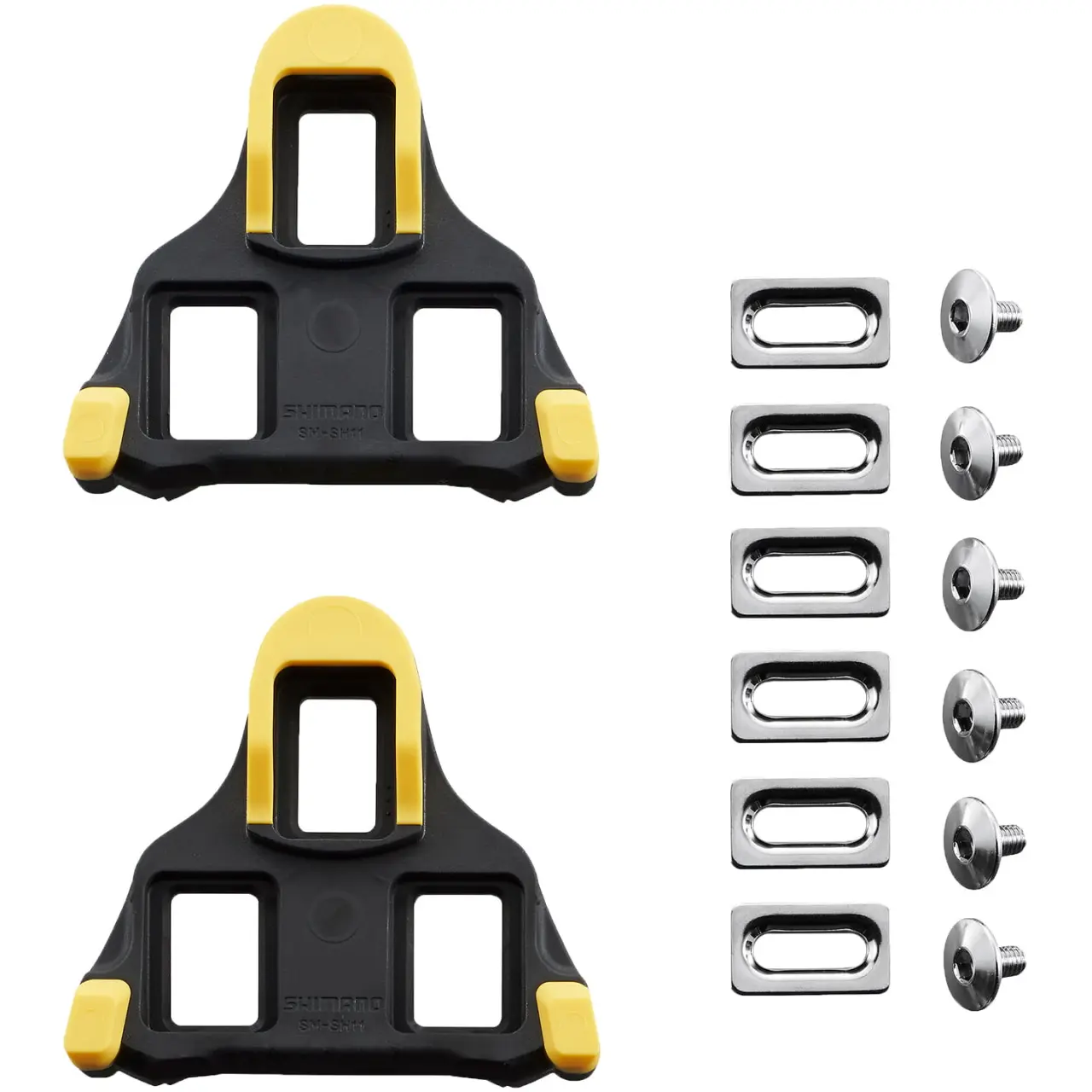 Calas Shimano SM-SH11 amarillas de carretera 6 grados en Bikes Click