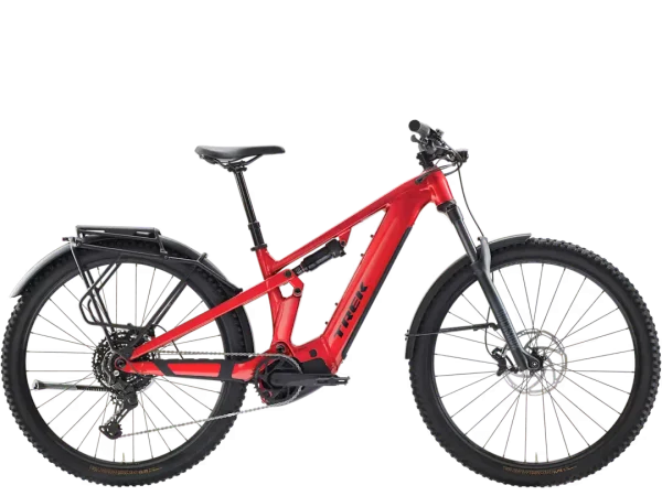 Bicicleta eléctrica Trek Powerfly+ FS 4 Equipped 800 Gen 4 con portabultos y luces en Bikes Click
