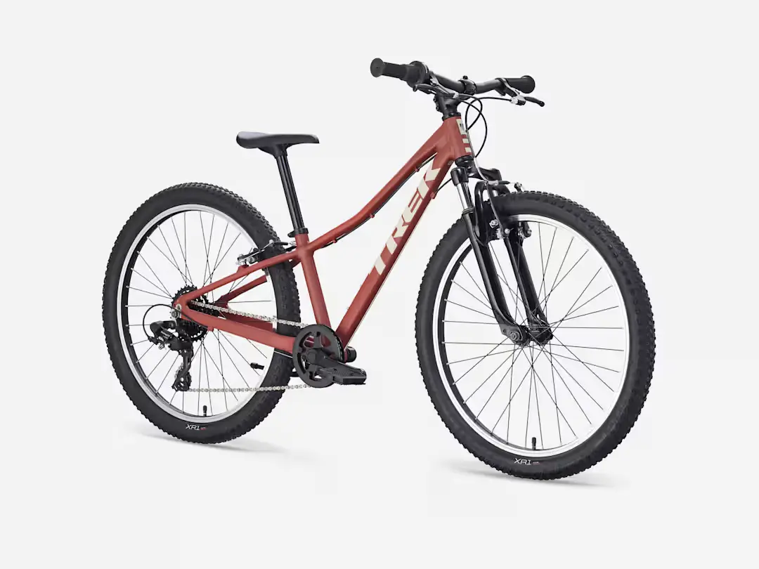 Bicicleta infantil de montaña de aluminio Trek Precaliber 24 con suspensión en Bikes Click