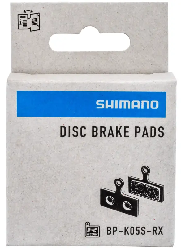 Pastillas de freno de resina Shimano BP-K05S-RX para carretera y gravel en Bikes Click