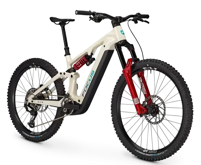 Bicicleta electrica de enduro focus sam 9 con fox factory y bateria de 800wh en Bikes Click