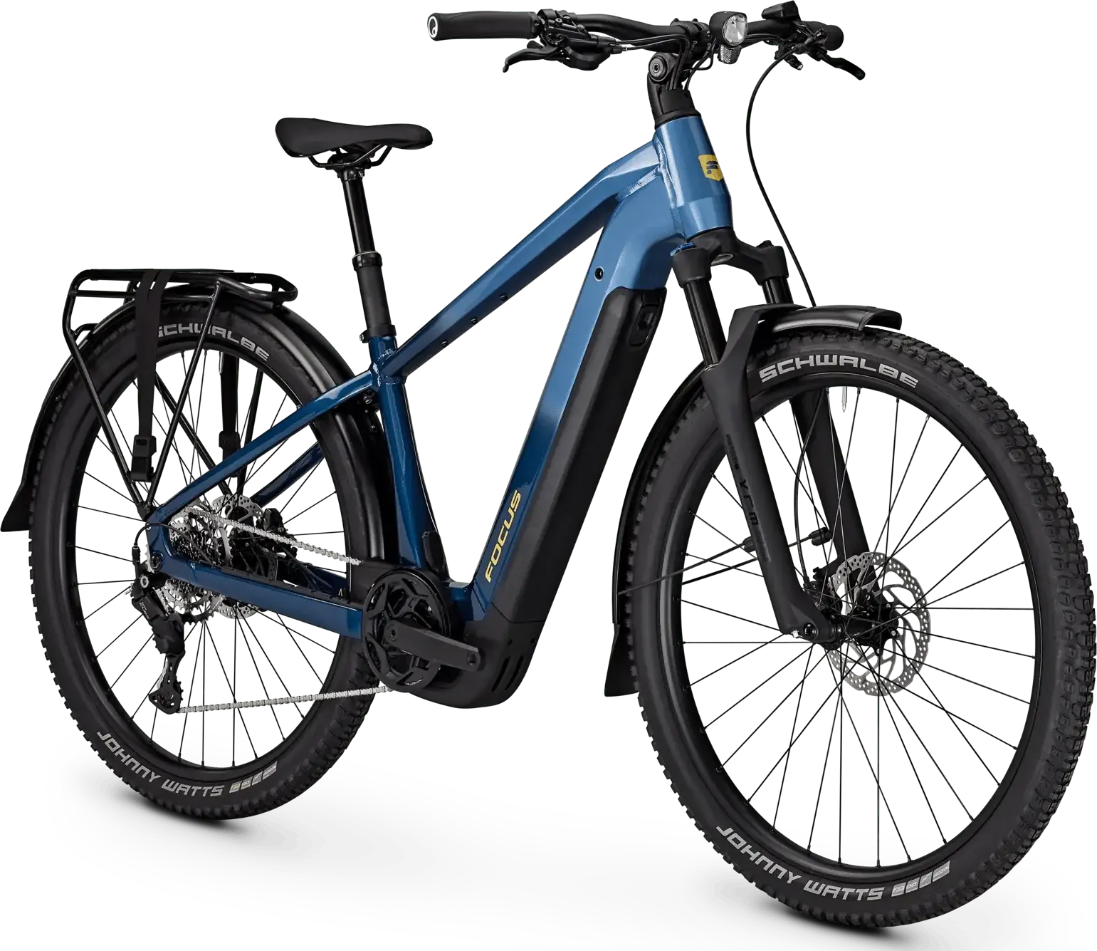 Bicicleta electrica de trekking focus aventura 6 7 con bateria de hasta 720wh y portabultos en Bikes Click