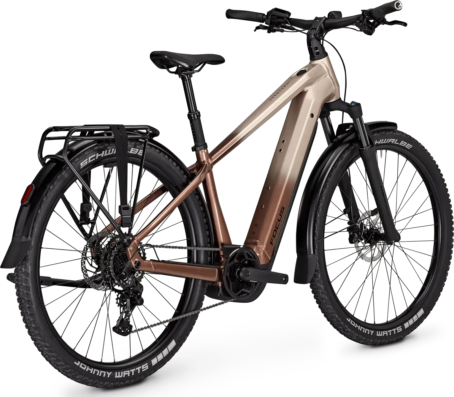 Bicicleta electrica de trekking focus aventura 6 7 con bateria de hasta 720wh y portabultos en Bikes Click