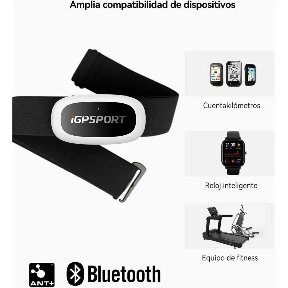 Monitor frecuencia cardiaca igpsport HR50 de pecho con ant y bluetooth en Bikes Click