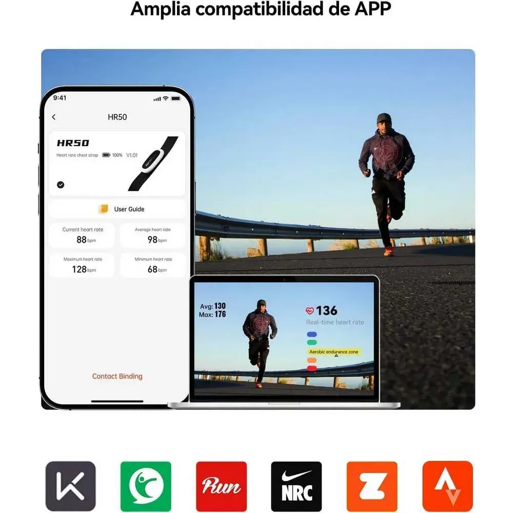 Monitor frecuencia cardiaca igpsport HR50 de pecho con ant y bluetooth en Bikes Click