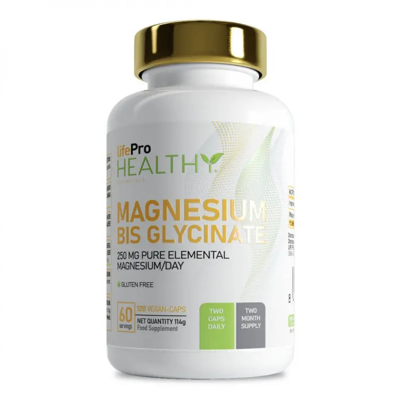 Bisglicinato de magnesio life pro 120 capsulas suplemento de nutricion deportiva en Bikes Click