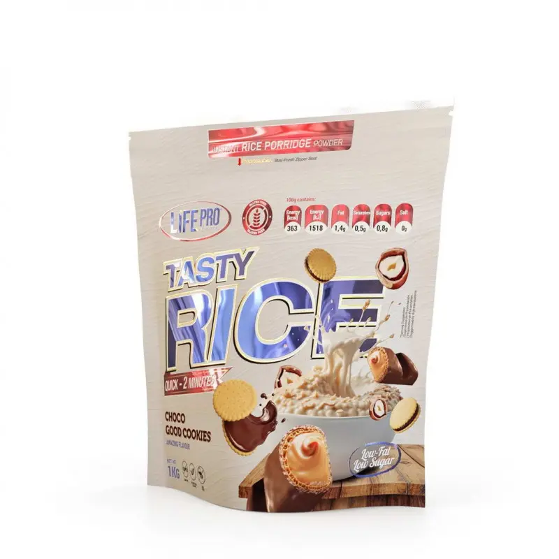 Harina de arroz pregelatinizada 1kg Life Pro Tasty Rice cacao para ciclismo en Bikes Click